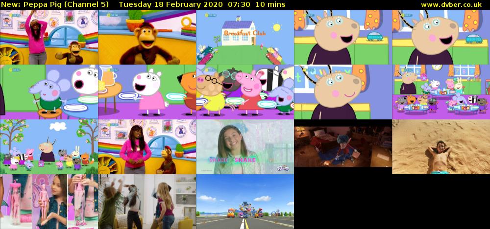 Peppa Pig (Channel 5) Tuesday 18 February 2020 07:30 - 07:40