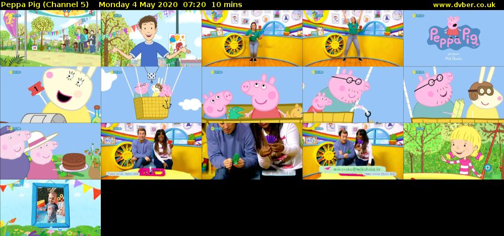 Peppa Pig (Channel 5) Monday 4 May 2020 07:20 - 07:30