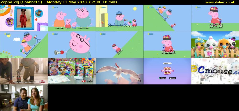 Peppa Pig (Channel 5) Monday 11 May 2020 07:30 - 07:40