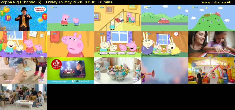 Peppa Pig (Channel 5) Friday 15 May 2020 07:30 - 07:40