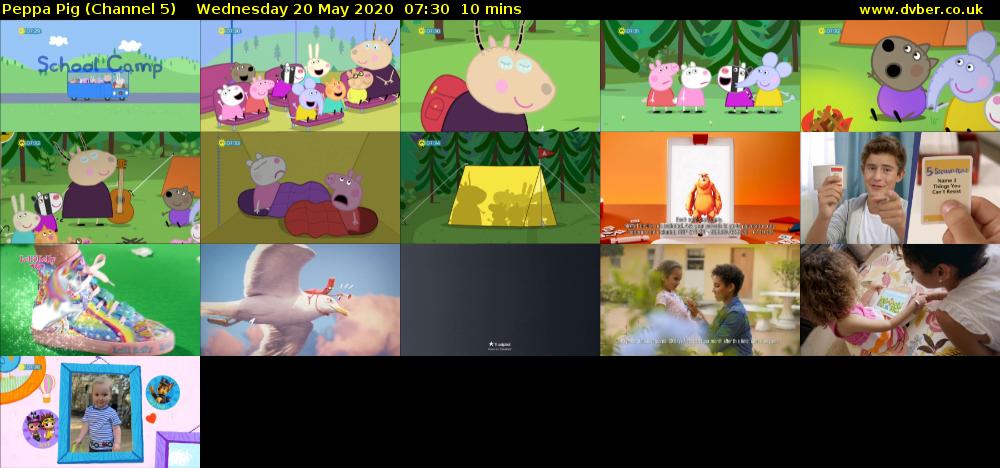 Peppa Pig (Channel 5) Wednesday 20 May 2020 07:30 - 07:40
