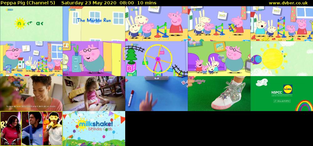 Peppa Pig (Channel 5) Saturday 23 May 2020 08:00 - 08:10