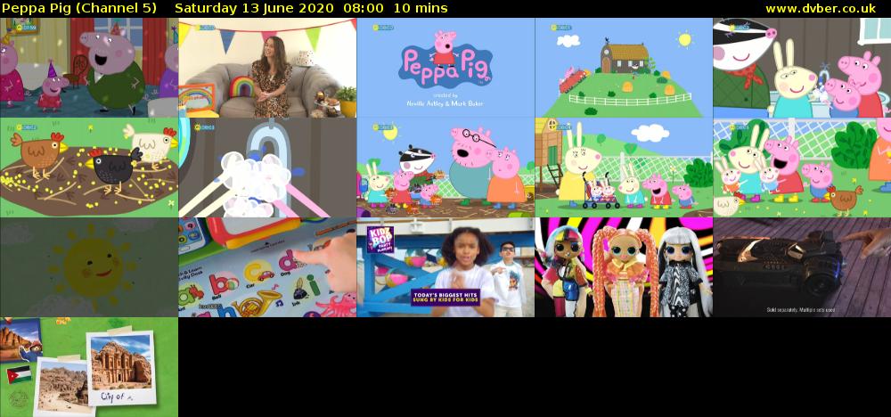 Peppa Pig (Channel 5) Saturday 13 June 2020 08:00 - 08:10