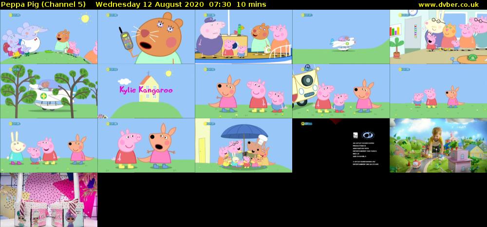 Peppa Pig (Channel 5) Wednesday 12 August 2020 07:30 - 07:40