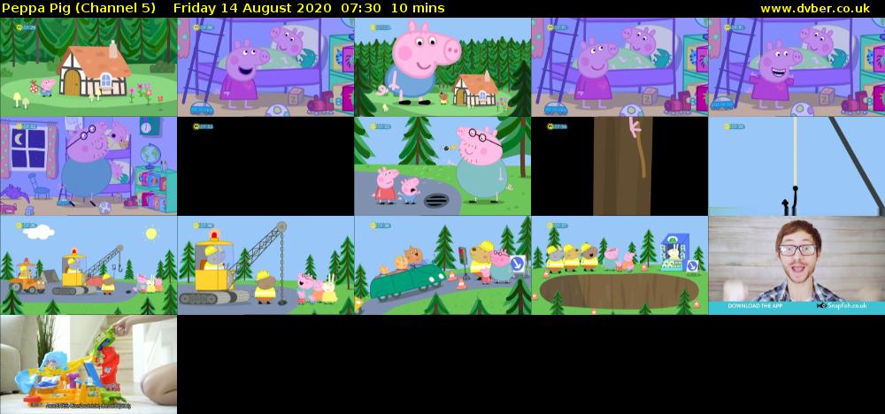 Peppa Pig (Channel 5) Friday 14 August 2020 07:30 - 07:40