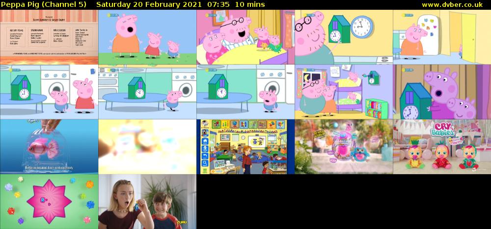 Peppa Pig (Channel 5) Saturday 20 February 2021 07:35 - 07:45