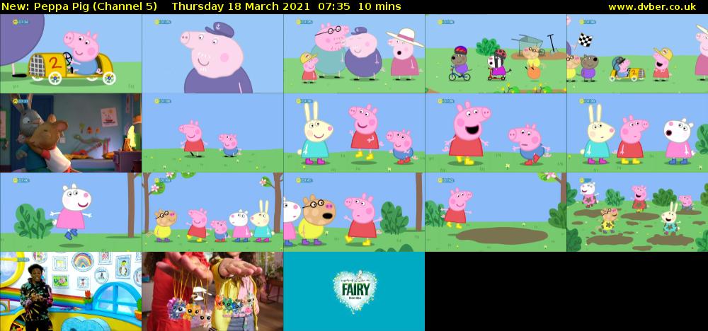 Peppa Pig (Channel 5) Thursday 18 March 2021 07:35 - 07:45