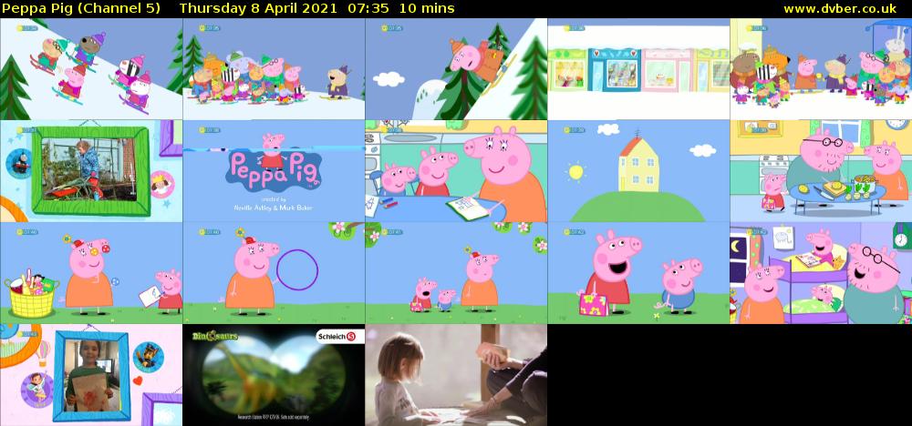 Peppa Pig (Channel 5) Thursday 8 April 2021 07:35 - 07:45