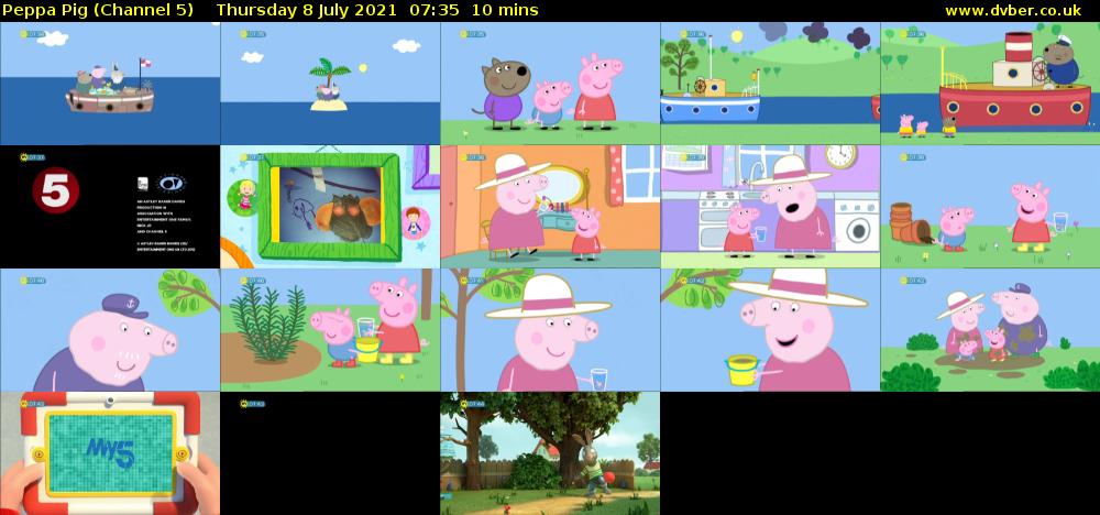 Peppa Pig (Channel 5) Thursday 8 July 2021 07:35 - 07:45