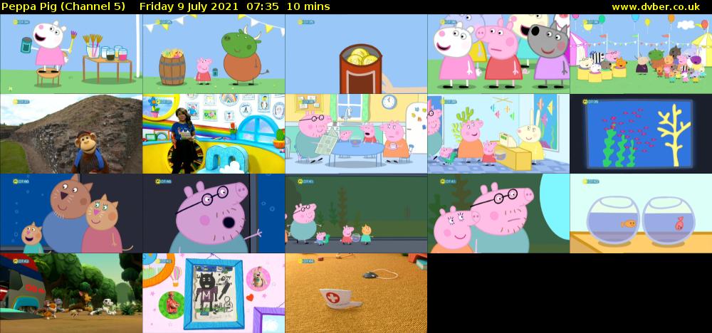 Peppa Pig (Channel 5) Friday 9 July 2021 07:35 - 07:45