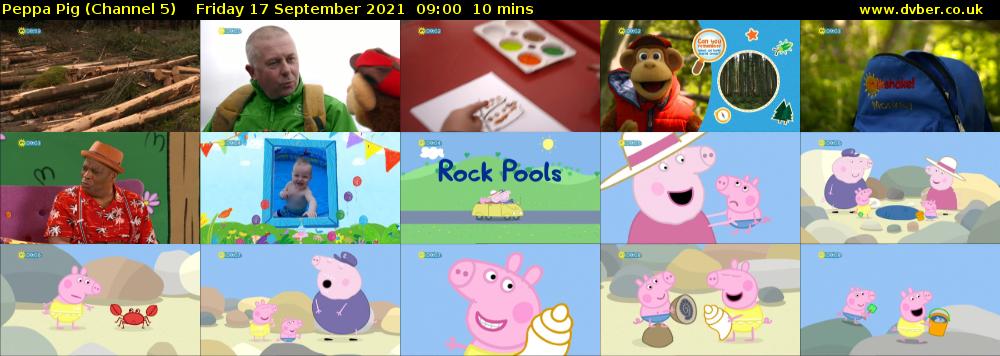 Peppa Pig (Channel 5) Friday 17 September 2021 09:00 - 09:10