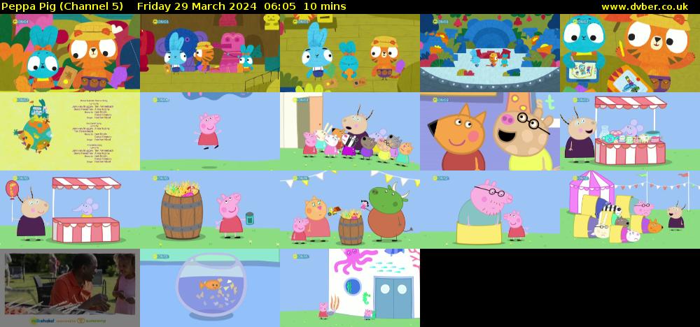 Peppa Pig (Channel 5) Friday 29 March 2024 06:05 - 06:15