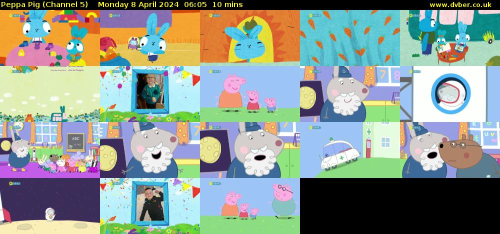 Peppa Pig (Channel 5) Monday 8 April 2024 06:05 - 06:15