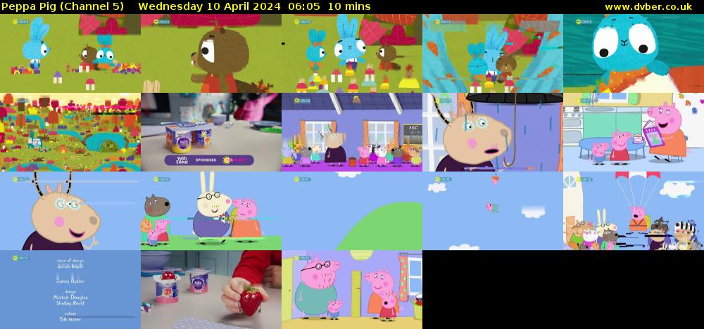 Peppa Pig (Channel 5) Wednesday 10 April 2024 06:05 - 06:15
