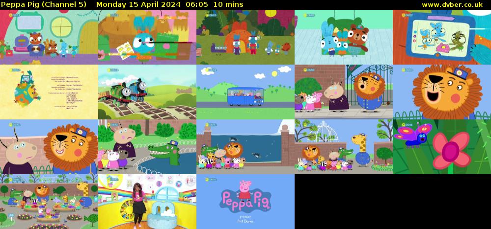 Peppa Pig (Channel 5) Monday 15 April 2024 06:05 - 06:15
