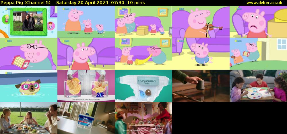 Peppa Pig (Channel 5) Saturday 20 April 2024 07:30 - 07:40