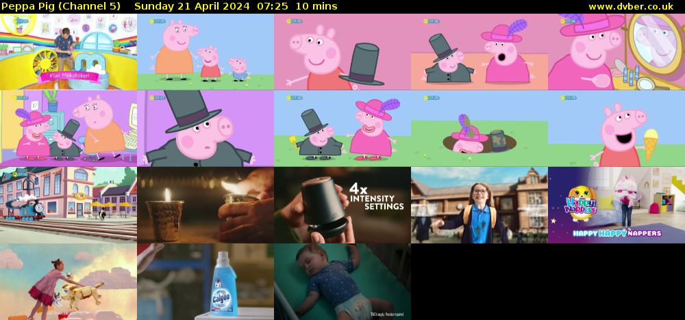 Peppa Pig (Channel 5) Sunday 21 April 2024 07:25 - 07:35