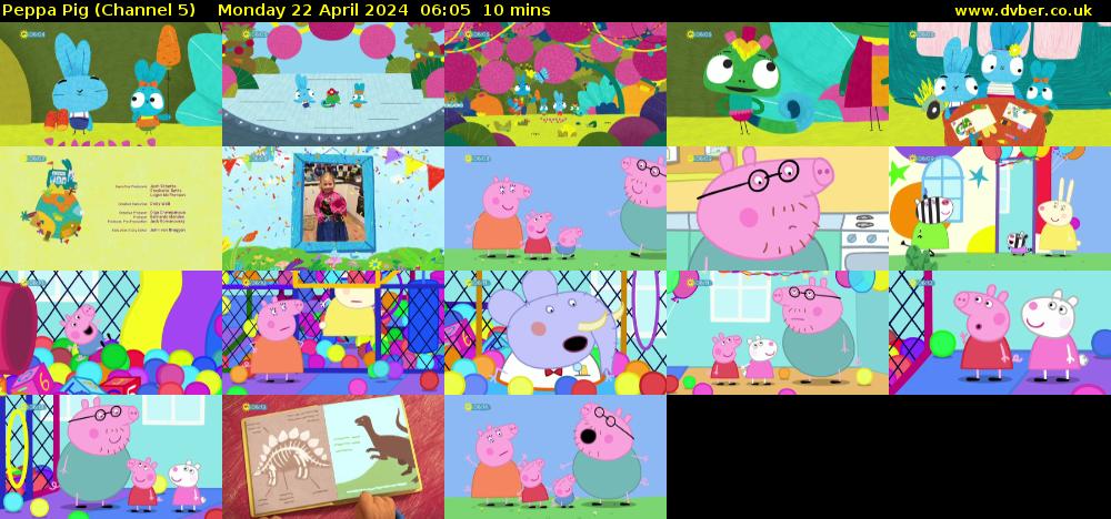 Peppa Pig (Channel 5) Monday 22 April 2024 06:05 - 06:15