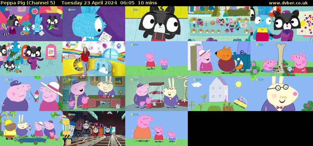 Peppa Pig (Channel 5) Tuesday 23 April 2024 06:05 - 06:15