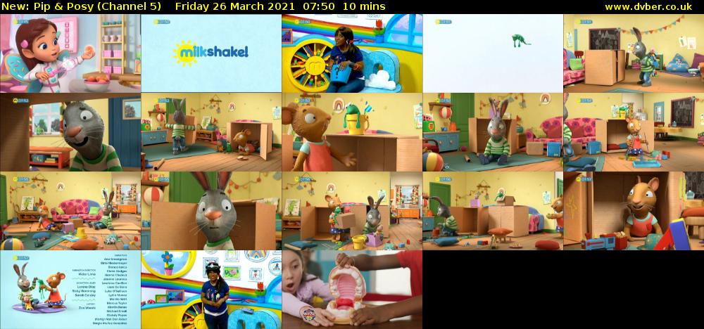 Pip & Posy (Channel 5) Friday 26 March 2021 07:50 - 08:00