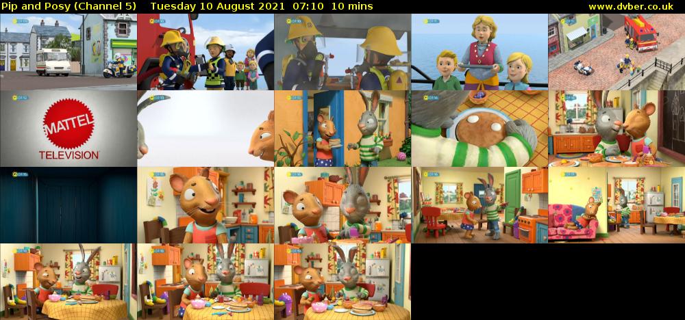 Pip and Posy (Channel 5) Tuesday 10 August 2021 07:10 - 07:20