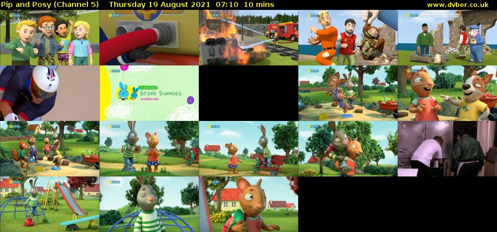 Pip and Posy (Channel 5) Thursday 19 August 2021 07:10 - 07:20