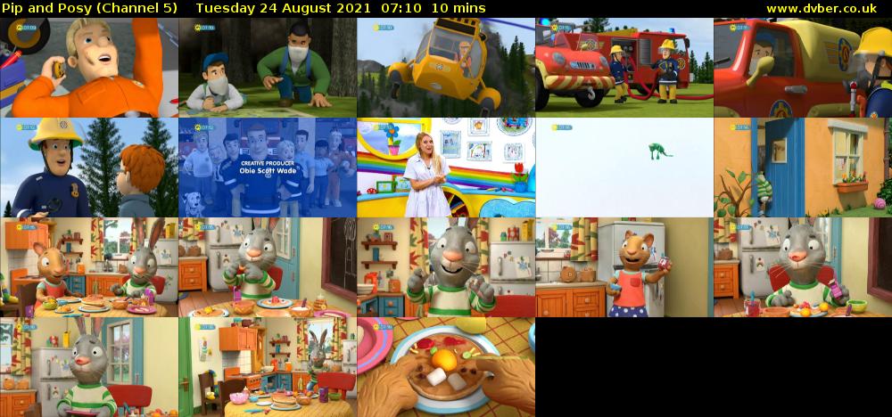 Pip and Posy (Channel 5) Tuesday 24 August 2021 07:10 - 07:20