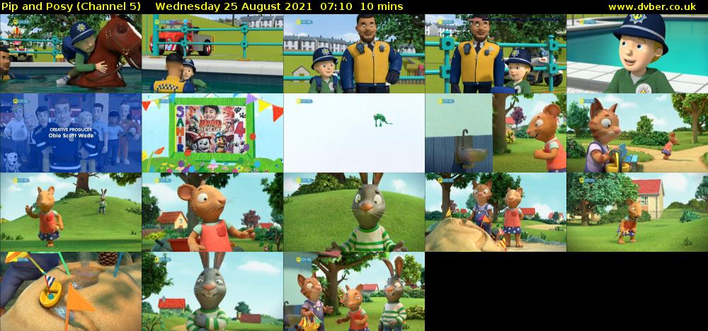 Pip and Posy (Channel 5) Wednesday 25 August 2021 07:10 - 07:20
