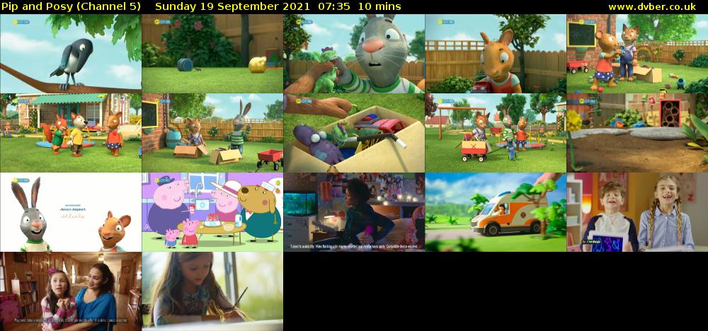 Pip and Posy (Channel 5) Sunday 19 September 2021 07:35 - 07:45