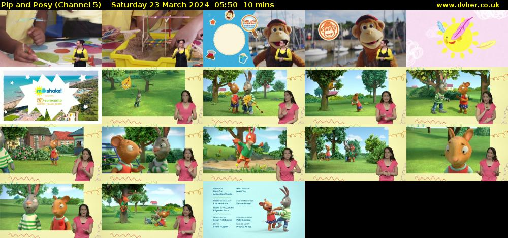 Pip and Posy (Channel 5) Saturday 23 March 2024 05:50 - 06:00