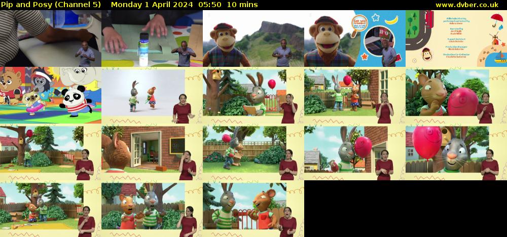 Pip and Posy (Channel 5) Monday 1 April 2024 05:50 - 06:00