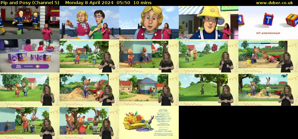 Pip and Posy (Channel 5) Monday 8 April 2024 05:50 - 06:00