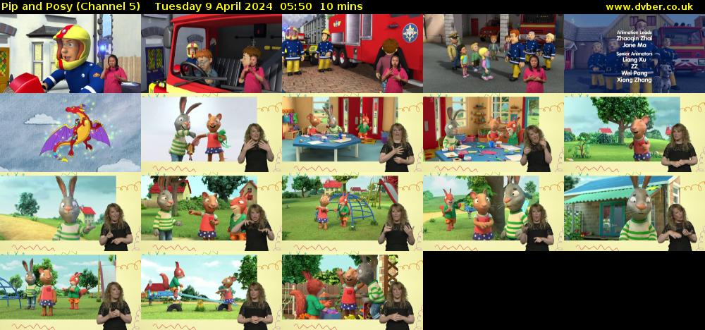 Pip and Posy (Channel 5) Tuesday 9 April 2024 05:50 - 06:00