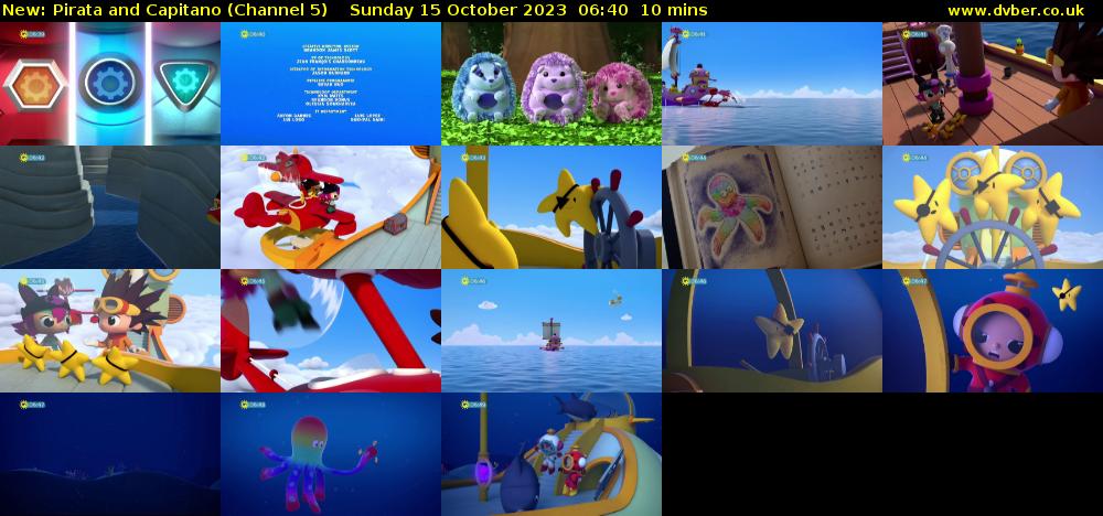 Pirata and Capitano (Channel 5) Sunday 15 October 2023 06:40 - 06:50