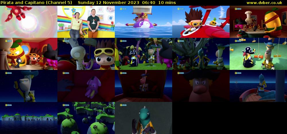 Pirata and Capitano (Channel 5) Sunday 12 November 2023 06:40 - 06:50