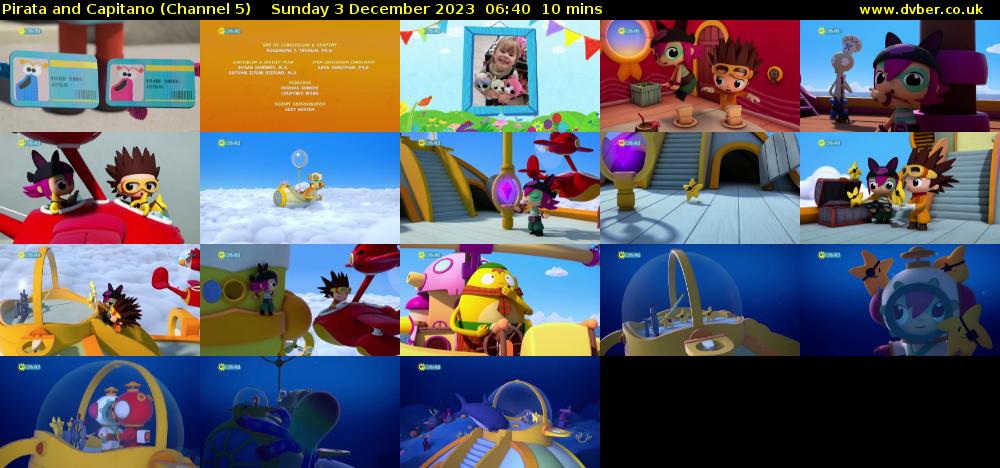Pirata and Capitano (Channel 5) Sunday 3 December 2023 06:40 - 06:50