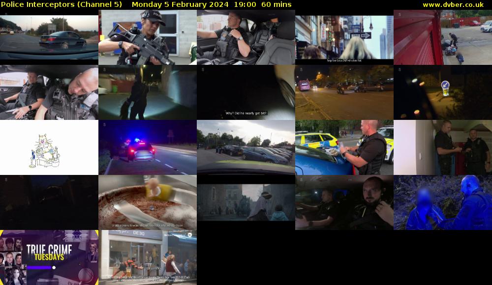 Police Interceptors (Channel 5) Monday 5 February 2024 19:00 - 20:00