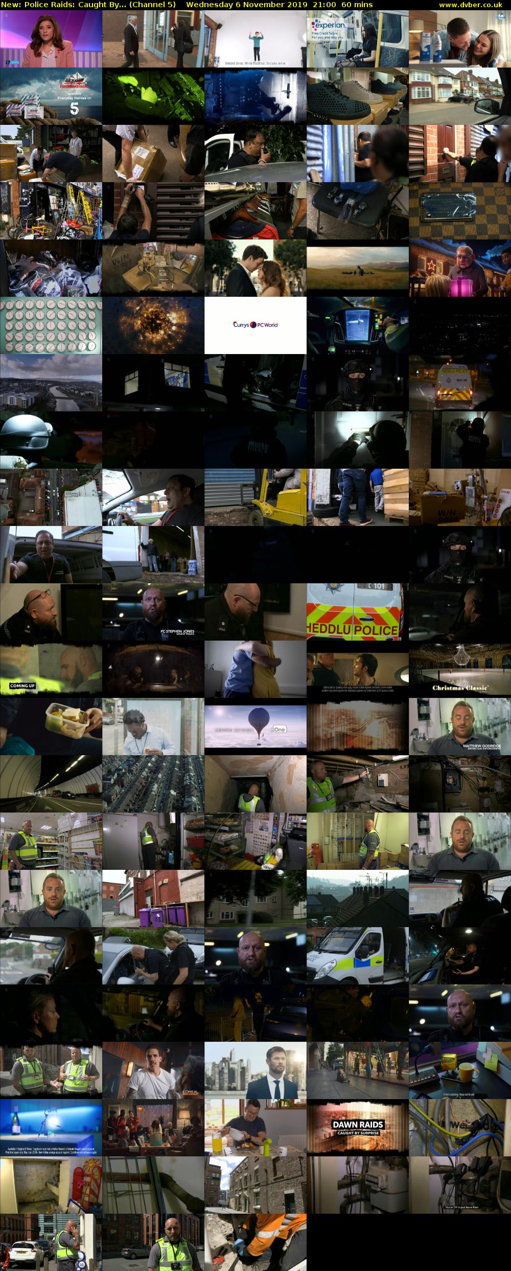 Police Raids: Caught By... (Channel 5) Wednesday 6 November 2019 21:00 - 22:00