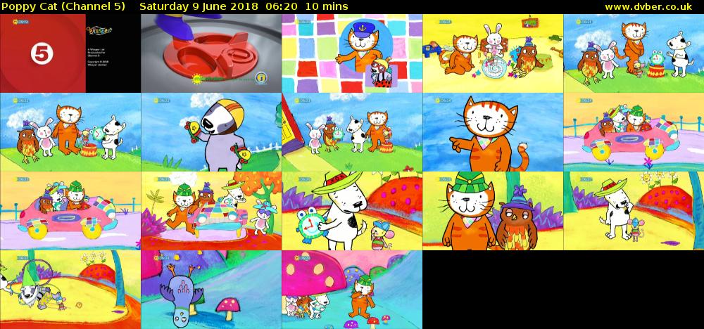 Poppy Cat (Channel 5) Saturday 9 June 2018 06:20 - 06:30