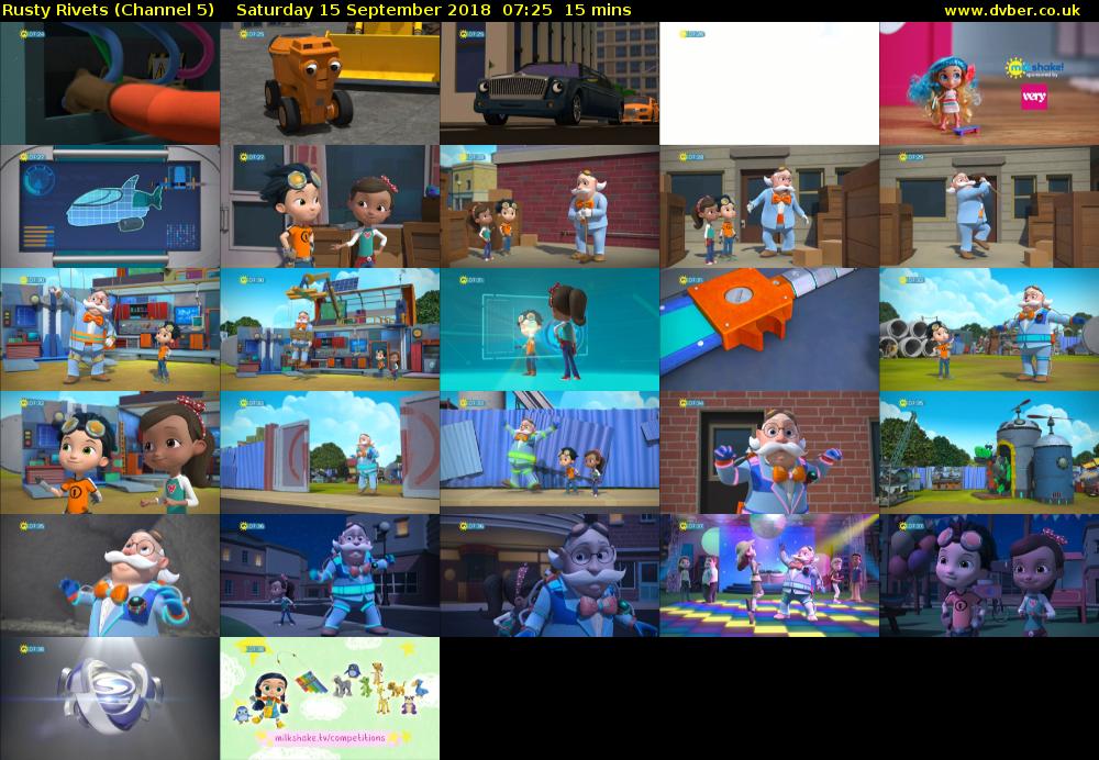 Rusty Rivets (Channel 5) Saturday 15 September 2018 07:25 - 07:40