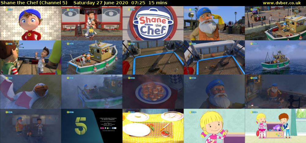 Shane the Chef (Channel 5) Saturday 27 June 2020 07:25 - 07:40