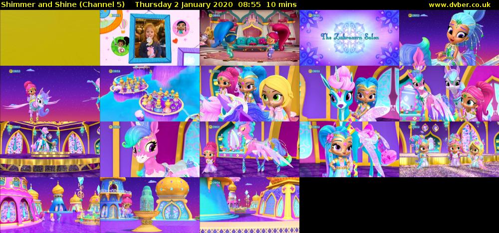 Shimmer and Shine (Channel 5) Thursday 2 January 2020 08:55 - 09:05