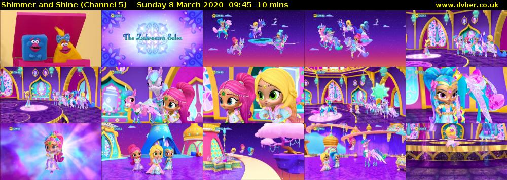 Shimmer and Shine (Channel 5) Sunday 8 March 2020 09:45 - 09:55