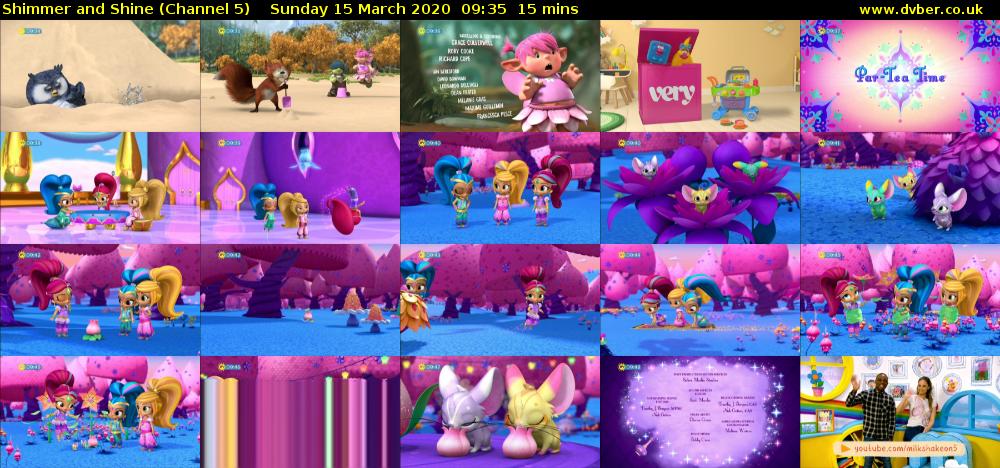Shimmer and Shine (Channel 5) Sunday 15 March 2020 09:35 - 09:50