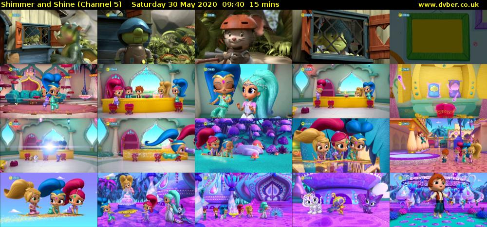 Shimmer and Shine (Channel 5) Saturday 30 May 2020 09:40 - 09:55