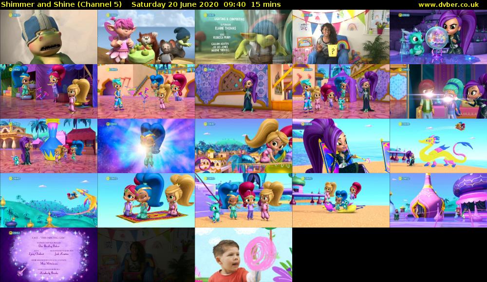 Shimmer and Shine (Channel 5) Saturday 20 June 2020 09:40 - 09:55