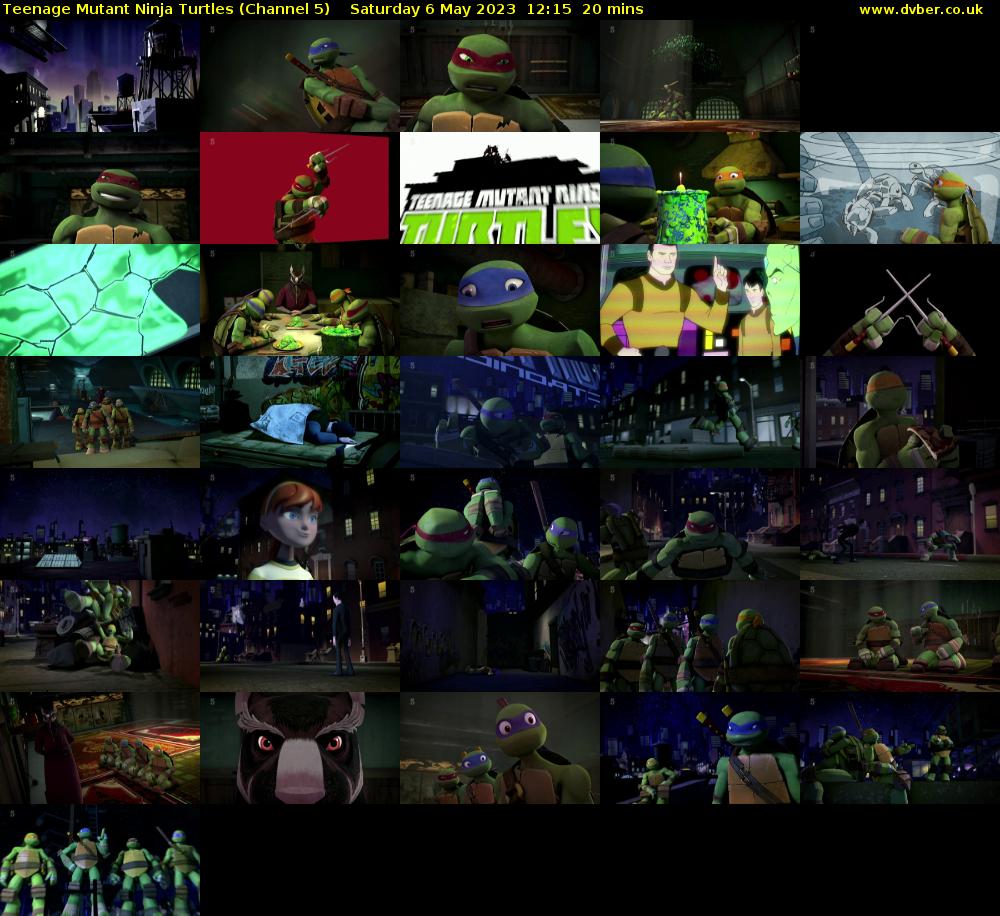 Teenage Mutant Ninja Turtles (Channel 5) Saturday 6 May 2023 12:15 - 12:35