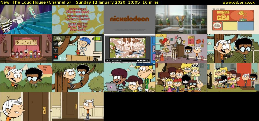 The Loud House (Channel 5) Sunday 12 January 2020 10:05 - 10:15