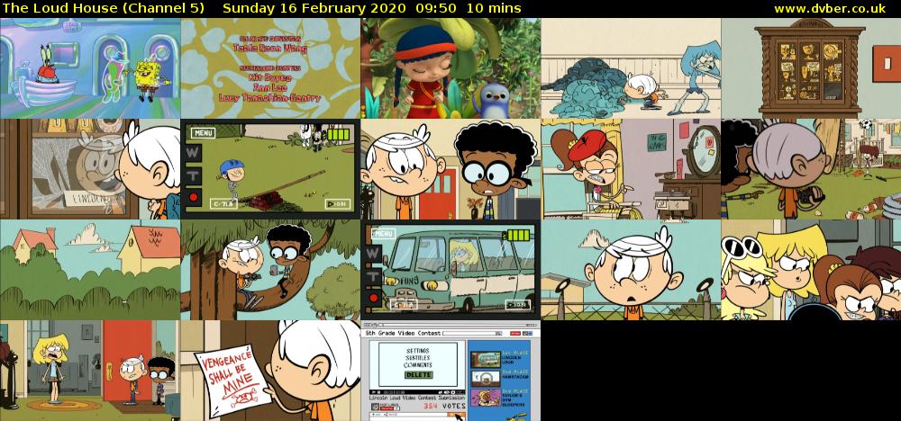The Loud House (Channel 5) Sunday 16 February 2020 09:50 - 10:00