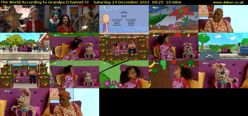 The World According to Grandpa (Channel 5) Saturday 24 December 2022 09:25 - 09:35